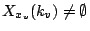 $ X_{x_v}(k_v) \neq \emptyset$