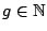 $ g \in \mathbb{N}$