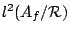 $l^2(A_f/{\mathcal R})$