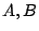 $A,B$