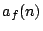$a_f(n)$