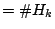 $=\char93 H_k$