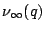 $\nu_\infty(q)$