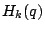 $H_k(q)$