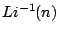 $Li^{-1}(n)$