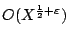 $O(X^{\frac12 + \varepsilon})$