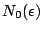 $N_0(\epsilon)$
