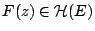 $F(z)\in\mathcal H(E)$