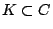 $K\subset \mathbb C$