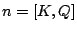 $n=[K,{\mathbb Q}]$