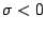 $\sigma<0$
