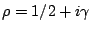 $\rho=1/2+i\gamma$