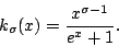 \begin{displaymath}k_\sigma(x) =\frac{x^{\sigma-1}}{e^x+1}.\end{displaymath}