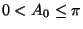 $0<A_0\leq\pi$
