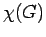 $ \chi(G)$