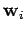 $ {\bf w}_i$