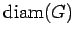 $ {\rm diam}(G)$