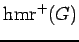 $ {\rm hmr}^+(G)$