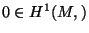 $0\in
H^1(M,\R)$