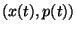 $(x(t),p(t))$
