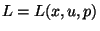 $L=L(x,u,p)$