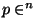 $p\in\R^n$