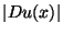 $\vert Du(x)\vert$