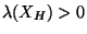 $\lambda(X_H)>0$