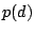 $p(d)$