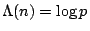 $\Lambda(n)=\log p$