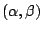 $(\alpha,\beta)$