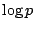 $\log p$