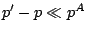 $p'-p\ll p^A$