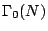 $\Gamma_0(N)$