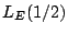 $L_E(1/2)$