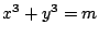 $x\sp 3+y\sp 3=m$