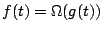 $f(t)=\Omega(g(t))$