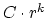 $ C\cdot
r^{k}$