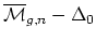 $ \overline{\mathcal{M}}_{g,n} - \Delta_0$