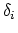 $ \delta_{i}$