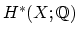 $ H^*(X;\mathbb{Q})$