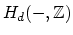 $ H_{d}(-,\mathbb{Z})$