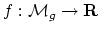 $ f:\mathcal{M}_g\to \mathbf{R}$