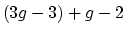 $ (3g-3)+g-2$