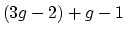 $ (3g-2)+g-1$