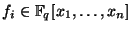 $ f_i \in
\mathbb{F}_q[x_1,\dots,x_n]$