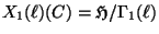 $ X_1(\ell)(C)=\mathfrak{H}/\Gamma_1(\ell)$