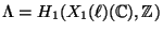 $ \Lambda=H_1(X_1(\ell)(\mathbb{C}),\mathbb{Z})$