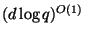 $ (d \log q)^{O(1)}$