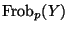 $ {\mathrm{Frob}}_p(Y)$